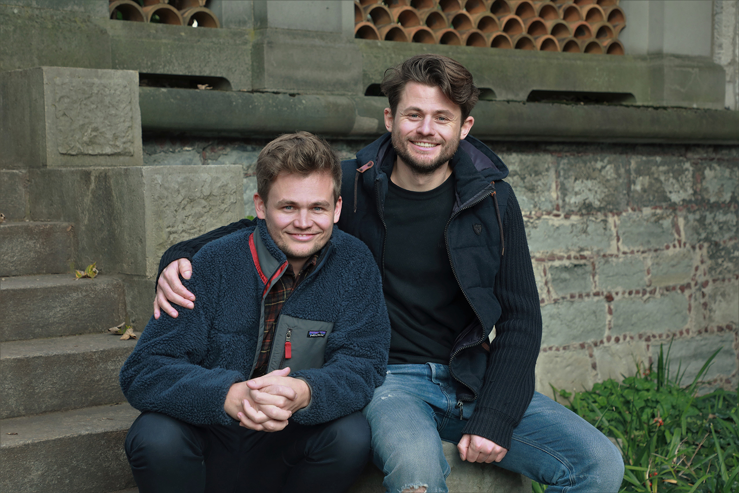 picture with the two founders Sven and Tim Beck