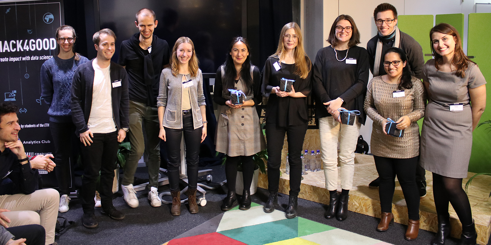 participating students at Hack4Good hackathon