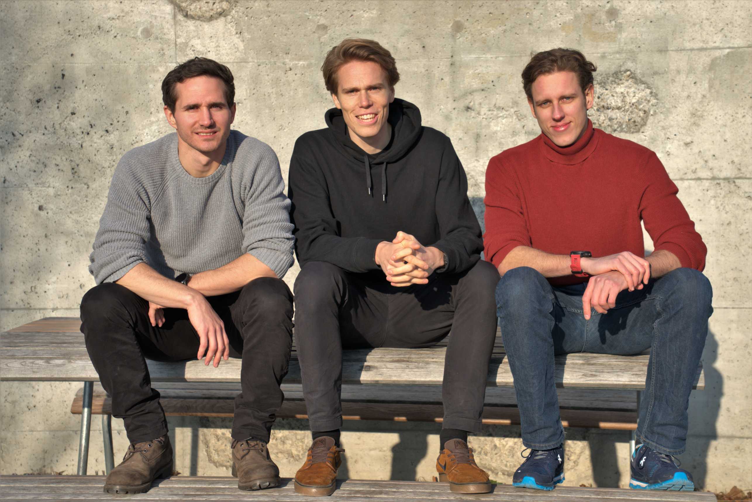 Founders of 9T Labs, from left: Martin Eichenhofer, Chester Houwink, Giovanni Cavolina