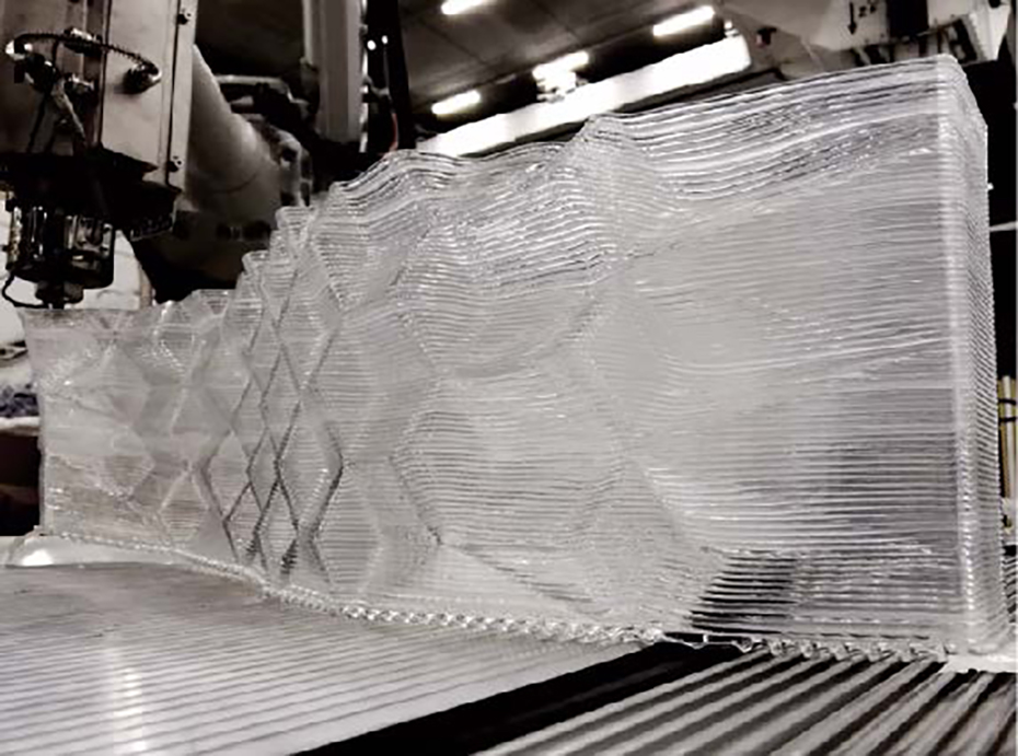 Additive manufactured facade