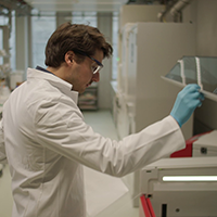 man in laboratory