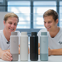 bottleplus bottles in four different colours